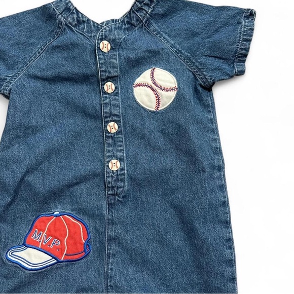 Class Club Denim Baby Romper Size 2T - Picture 2 of 4
